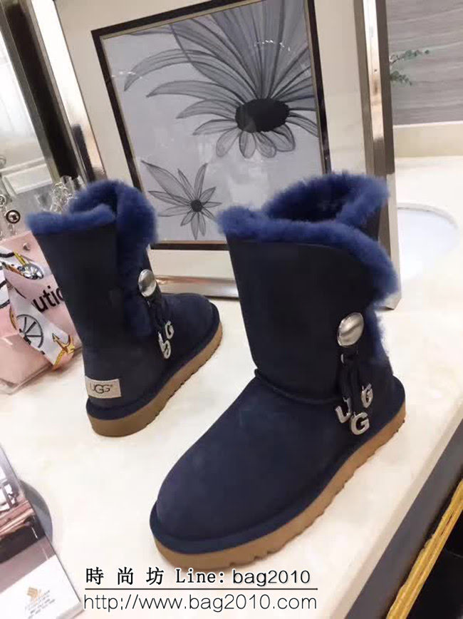 UGG 海外代購限量版 皮毛一體澳洲羊毛 時尚保暖 雪地靴 QZS2229